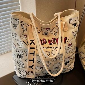 Hello Kitty White Tote Bag NEVER USED